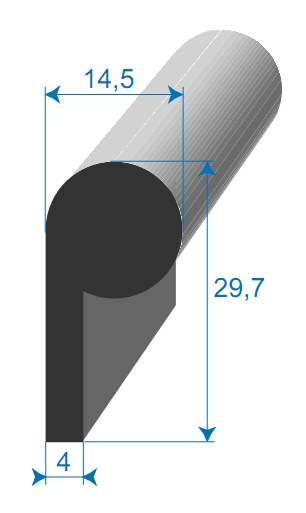 Joint caoutchouc cellulaire note de musique
