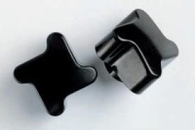 Boutons étoile bakelite 4 branches insert trou lisse