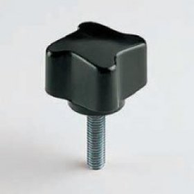 Bouton étoile bakélite fileté