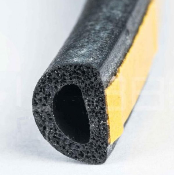 Joint caoutchouc autocollant adhesif epdm noir 1.566.000 - Joint caoutchouc  autocollant - Profils joints caoutchouc - joint en u – ECKO TECH