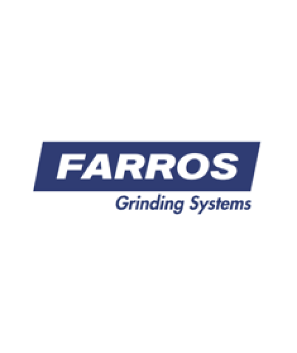 Logo Farros Grinding Systems représentatif du leader mondial du meulage et de la conception de machines de meulage industriel.