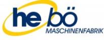 Logo de la marque HEBÖ Maschinenfabrik, spécialisée dans les machines-outils HEBÖ et la distribution machines HEBÖ France pour l'industrie de la ferronnerie et le cintrage de tubes.