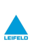 Logo bleu de Leifeld, leader en machines de formage et technologie du formage pour l'industrie du métal.