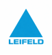 Logo bleu de Leifeld, leader en machines de formage et technologie du formage pour l'industrie du métal.