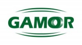 Logo de la marque GAMOR spécialisée en fournitures industrielles, incluant des solutions de taraudage, des taraudeuses pneumatiques, électriques et hydrauliques, ainsi que des bras de taraudage pour l'industrie manufacturière.