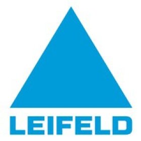Logo bleu de Leifeld, leader en machines de formage et technologie du formage pour l'industrie du métal.