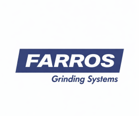 Logo Farros Grinding Systems représentatif du leader mondial du meulage et de la conception de machines de meulage industriel.
